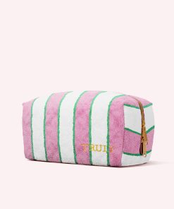Truly Pink Terry Stripe Bag